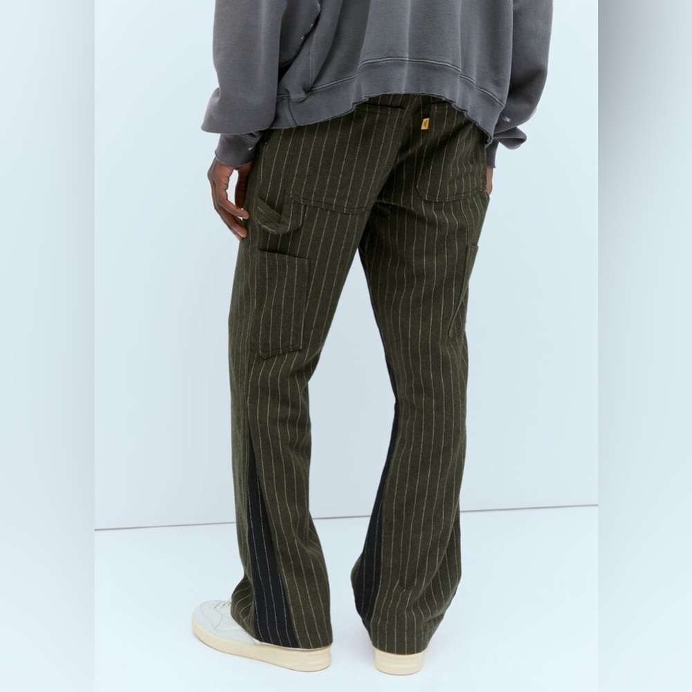 GALLERY DEPT. Pinstripe Pants Dark Green - Picture 5 of 11